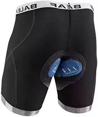 BALEAF Men's Padded Cycling Shorts Bike Underwear 4D Padding Liner Shorts Compression Mountain Biking Bicycle Riding Biker
