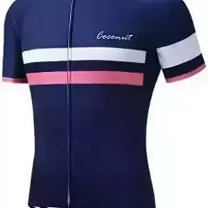 Coconut Ropamo CR Men's Cycling Jersey Shorts Sleeve Bike Clothing Biking Shirt Cycle Jersey with 3 Pockets