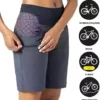 Terry Vista Bike Short, Womens 2 Piece Set: 10 Inch Inseam Mountain Bike Short & Removeable Padded Cycling Brief