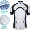 Tiekoun Men’s Cycling Jerseys Tops Biking Shirts Brief Sleeve Bike Clothing Comprehensive Zipper Bicycle Jacket