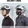 ROCKBROS Wintertime Cycling Caps for Adult men Females Windproof Cycling Hat with Sunlight Visor Beneath Helmet Liner Black