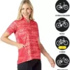 Terry Liberty Bike Jersey – Women’s Quick Sleeve 1/2 Zip Pullover Athletic Lively Biking Major