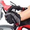 Souke Sporting activities Cycling Bicycle Gloves Padded 50 % Finger Bicycle Gloves Shock-Absorbing Anti-Slip Breathable MTB Road Biking Gloves for Males/Women