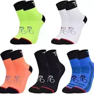 5/10Pack Sports Cycling Socks Colorful Anti Smell Ankle Running Athletic Socks