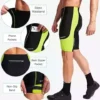 Bikewa Men’s Bike Shorts 3D Padded Biking Biking Underwear Street Using MTB Biker Bicycle UPF 50+ Shorts Zipper Pockets