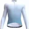 Wulibike Men's Cycling Jerseys Long Sleeve Bike Biking Shirts Full Zip with Pockets Road Bicycle Clothing