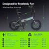 Wonderful Oraimo 750W Electrical Bike for Grown ups(Peak 1000W), SGS-Licensed 48V 12Ah Detachable Battery Up to 45 Miles, 3.5H Rapidly Charge, 20″ Excess fat Tire Folding Ebike, 7 Speed Equipment