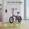 Wonderful Oraimo 750W Electrical Bike for Grown ups(Peak 1000W), SGS-Licensed 48V 12Ah Detachable Battery Up to 45 Miles, 3.5H Rapidly Charge, 20″ Excess fat Tire Folding Ebike, 7 Speed Equipment