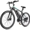 ANCHEER Electric Bike Electric Mountain Bike 500W 26'' Commuter Ebike, 20MPH Adults Electric Bicycle with Removable 48V/374Wh Battery, LCD-Display and Professional 21 Speed Gears