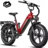 FREESKY Step-Thru Electric Bike for Adults 1000W High-speed Motor 48V 15Ah Samsung Cell Battery, 4.0×20” Fat Tires Ebike, 28MPH 22-60+Miles Electric Commuter Bicycle, Full Suspension Fork UL Certified