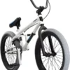 Fantastic Mongoose Legion L40 Kids Freestyle BMX Bike, Intermediate Rider, Boys and Girls Bikes, Hi-Ten Steel Frame, 20-Inch Wheels, White  Sports & Outdoors